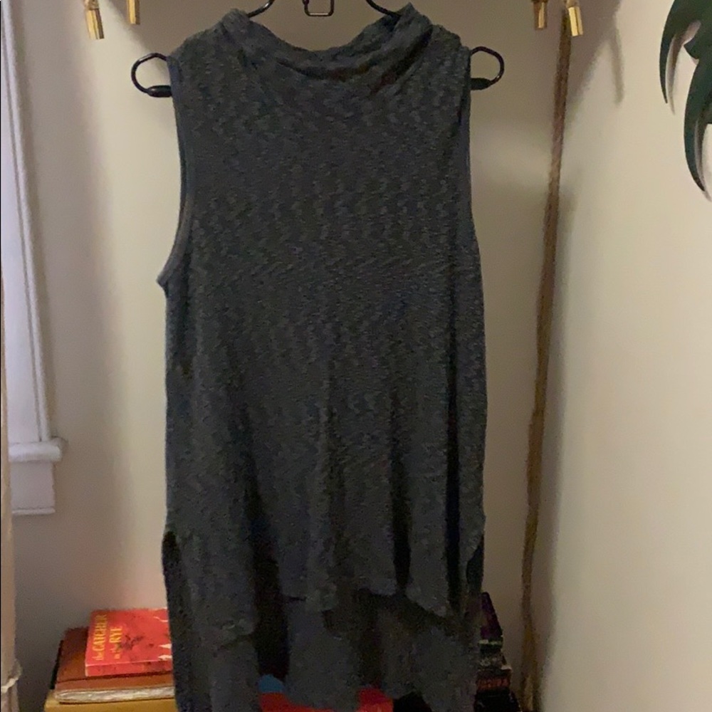 Grey Anthropologie Sleveless Tunic, Size Small